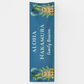 Gepersonaliseerde Aloha Welkom Familie Reünie Spandoek (Verticaal)