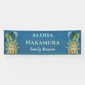 Gepersonaliseerde Aloha Welkom Familie Reünie Spandoek (Horizontaal)