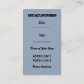 Gepersonaliseerde Alpaca haarstylist aangepaste fo Afsprakenkaartje (Achterkant)