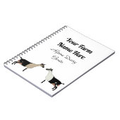 Gepersonaliseerde alpiene melkgeit notitieboek (Linkerzijde)