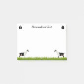 Gepersonaliseerde alpiene melkgeit post-it® notes (Voorkant)