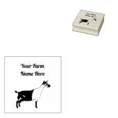 Gepersonaliseerde alpiene melkgeit rubberstempel (Gestempeld)