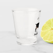 Gepersonaliseerde alpiene melkgeit shot glas (Links)