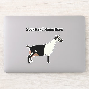 Gepersonaliseerde alpiene melkgeit sticker