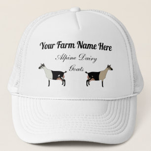 Gepersonaliseerde alpiene melkgeiten trucker pet
