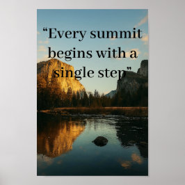 Gepersonaliseerde Alpine Reflection Chalkboard Pri Poster