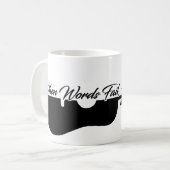 Gepersonaliseerde "Als woorden spreken" Gitaar Ker Koffiemok (Voorkant links)