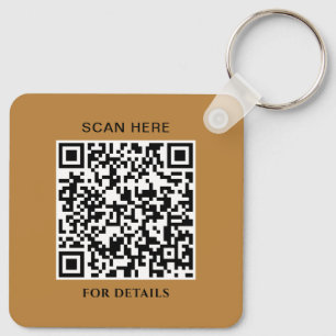 Gepersonaliseerde aluminium vierkante Sleutelhange Sleutelhanger