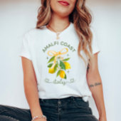 Gepersonaliseerde Amalfikust – Italië Lemon & Bow T-shirt