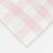 Gepersonaliseerde Amara Baby Girl Nursery Bow & Gi Fleece Deken (Hoek)