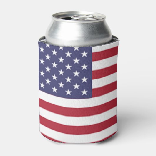 Gepersonaliseerde American Flag Koelbox Blikjeskoeler (Blikje Voorkant)