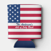 Gepersonaliseerde American Flag Koelbox Blikjeskoeler (Achterkant)