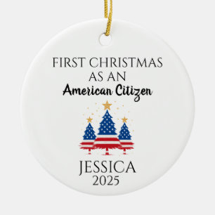 Gepersonaliseerde Amerikaanse burger, Amerikaanse  Keramisch Ornament