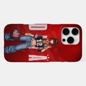 Gepersonaliseerde Amerikaanse Diva Telefoonhoes iPhone Hoesje (Achterkant horizontaal)