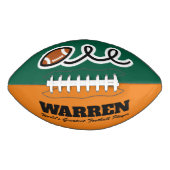 Gepersonaliseerde Amerikaanse Football bal cadeau (Voorkant)