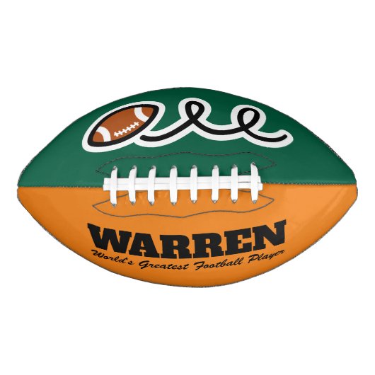Gepersonaliseerde Amerikaanse Football bal cadeau (Voorkant)
