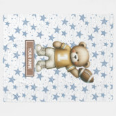 Gepersonaliseerde Amerikaanse Football Deken voor  (Voorkant (Horizontaal))