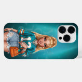Gepersonaliseerde Amerikaanse Football Fan Telefoo iPhone Hoesje (Achterkant horizontaal)
