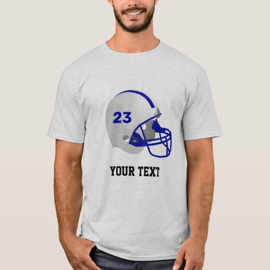Gepersonaliseerde Amerikaanse Football helm T-shirt (Voorkant)