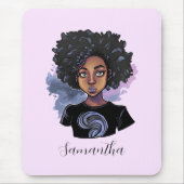 Gepersonaliseerde Amerikaanse mousserende Afrikaan Muismat (Voorkant)