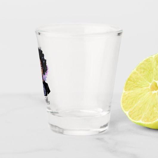 Gepersonaliseerde Amerikaanse mousserende Afrikaan Shot Glas (Rechts)