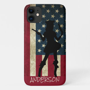 Gepersonaliseerde Amerikaanse piraat dame Case-Mate iPhone Case