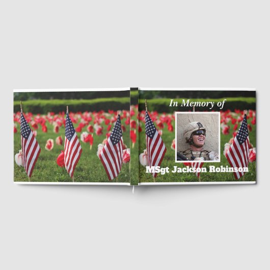 Gepersonaliseerde Amerikaanse Veteraan Afbeelding  Gastenboek (Volledig)