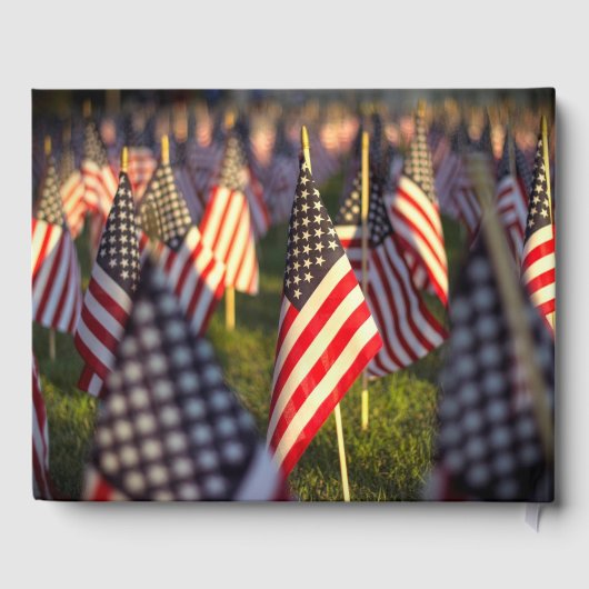 Gepersonaliseerde Amerikaanse Veteraan Memorial Gastenboek (Achterkant)