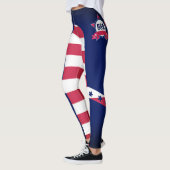Gepersonaliseerde Amerikaanse vlag 4 van juli Leggings (Links)