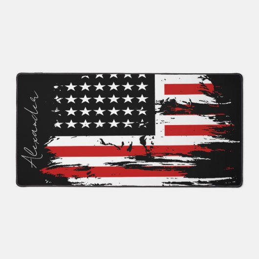 Gepersonaliseerde Amerikaanse vlag Bureaumat (Voorkant)