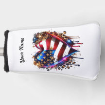 Gepersonaliseerde Amerikaanse vlag hart