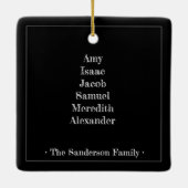 Gepersonaliseerde Amerikaanse vlag kerstboom Keramisch Ornament (Achterkant)