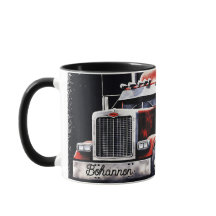 Gepersonaliseerde Amerikaanse vlag semi truck