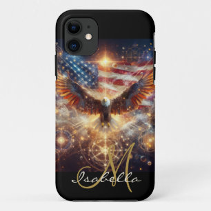 Gepersonaliseerde Amerikaanse vlag - Stars and Str Case-Mate iPhone Case