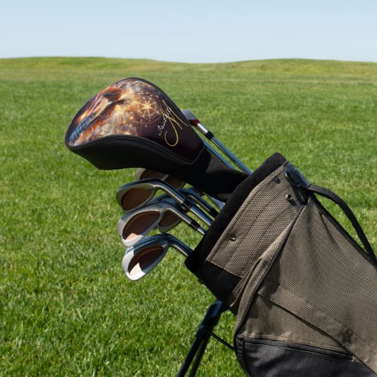 Gepersonaliseerde Amerikaanse vlag - Stars and Str Golfheadcover (Insitu)