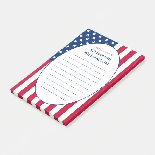 Gepersonaliseerde Amerikaanse vlag USA Post-it® Notes (Schuin)