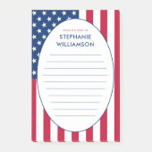 Gepersonaliseerde Amerikaanse vlag USA Post-it® Notes (Voorkant)