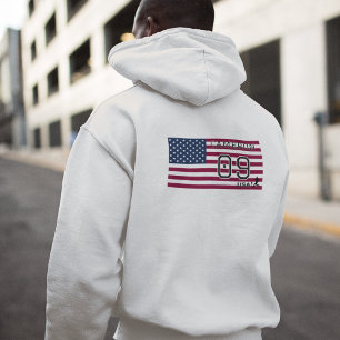 Gepersonaliseerde Amerikaanse Voetbalatleet Patrio Hoodie