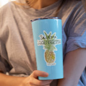 Gepersonaliseerde anananaskruising sticker