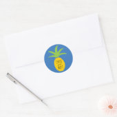 Gepersonaliseerde ananas bruiloft gunst Stickers (Envelop)