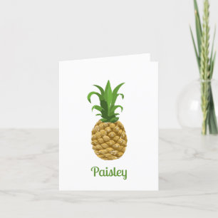 Gepersonaliseerde Ananas Note Kaart