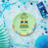 Gepersonaliseerde ananasmeisjes mevrouw Onederful  Papieren Bordje (Feest)