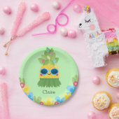 Gepersonaliseerde ananasmeisjes mevrouw Onederful  Papieren Bordje (Feest)