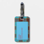 Gepersonaliseerde ANDERSON Tartan Bagage Labels He (Achterkant verticaal)