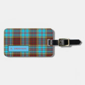 Gepersonaliseerde ANDERSON Tartan Bagagelabels Man (Voorkant horizontaal)