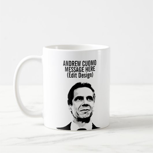Gepersonaliseerde Andrew Cuomo Koffiemok (Links)