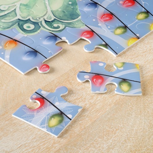 Gepersonaliseerde Angel Christmas Legpuzzel (Zijkant)