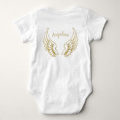 GEPERSONALISEERDE ANGEL WINGS BABY BODYSUIT (Achterkant)