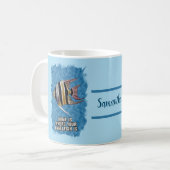 Gepersonaliseerde AngelFish Aquarium Gift voor Hui Koffiemok (Voorkant links)