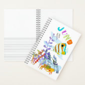 Gepersonaliseerde Angelfish en Ocean Friends Notit Notitieboek (Binnen)